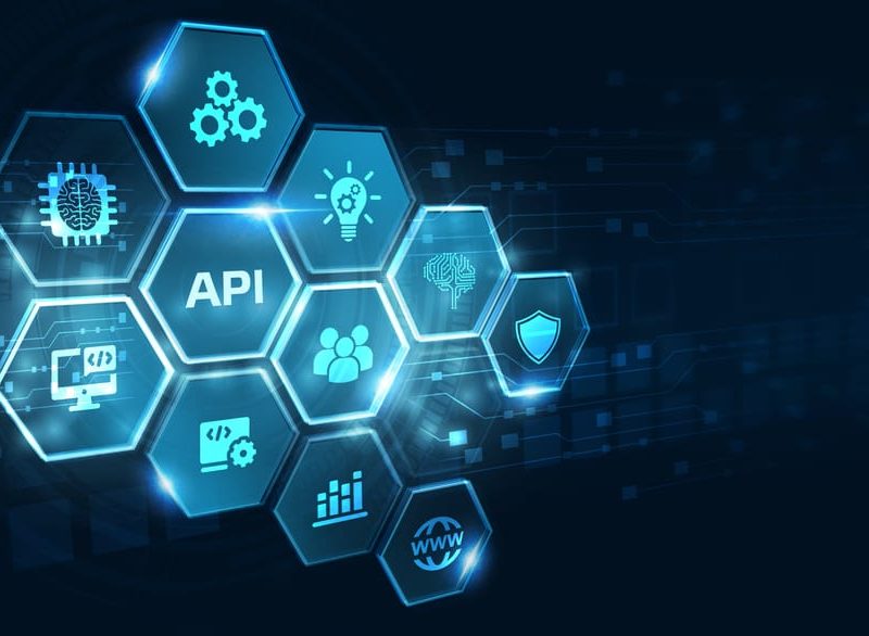 Hexagonal icons represent API functionalities, illustrating the power of telematics integration in creating seamless data flows and smarter decision-making processes